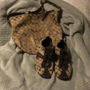 Coach shoes matching purse